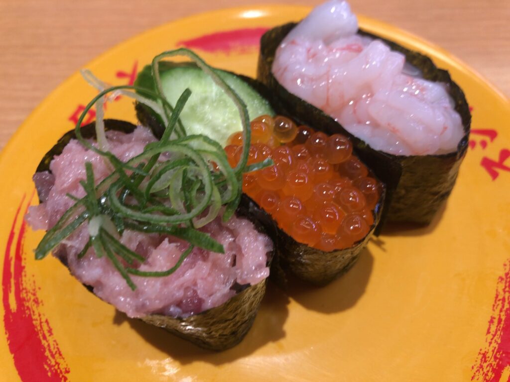 軍艦3貫盛り