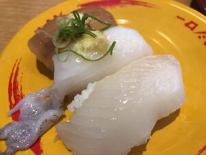 スシロー いか三貫盛り