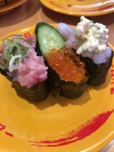 軍艦3貫盛り タルタル乗せ