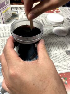 クリスタルパウダー混ぜ工程