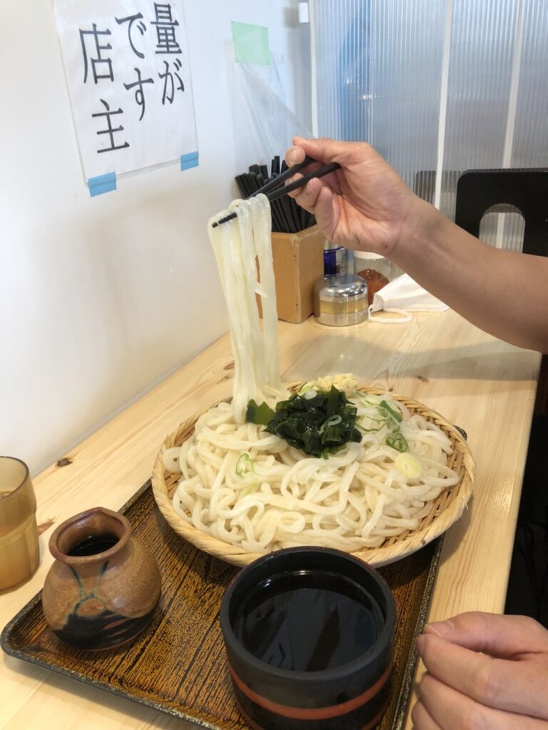 アラキざるうどん つゆも追加あります