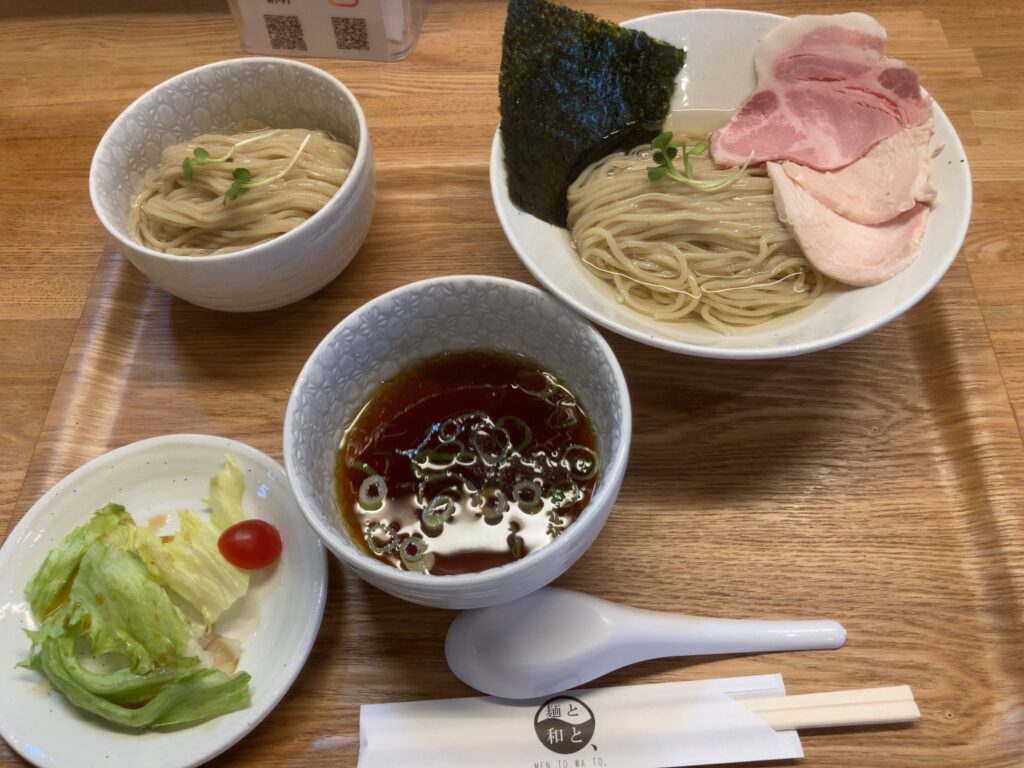 麺と和と、昆布つけ麺と麺追加
