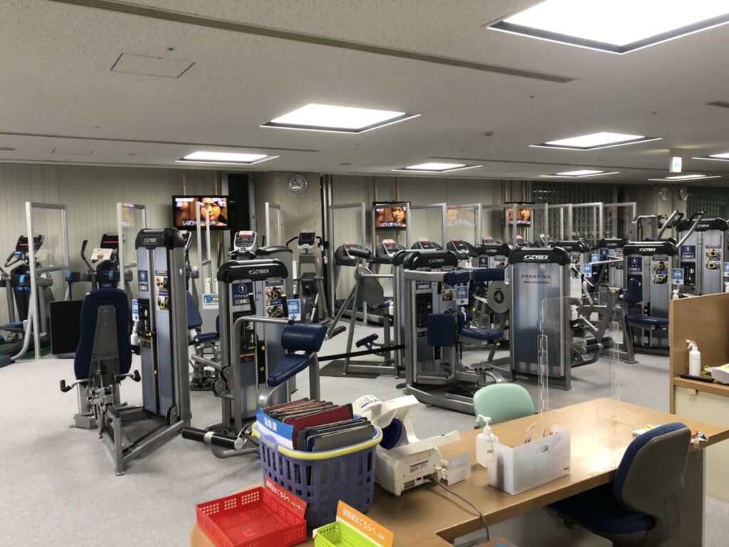 ありそドーム 受付からの眺め